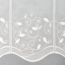 7024 hímzett levél mintás voile vitrázs - 30/60 cm 7024 hímzett levél mintás voile vitrázs - 30/60 cm